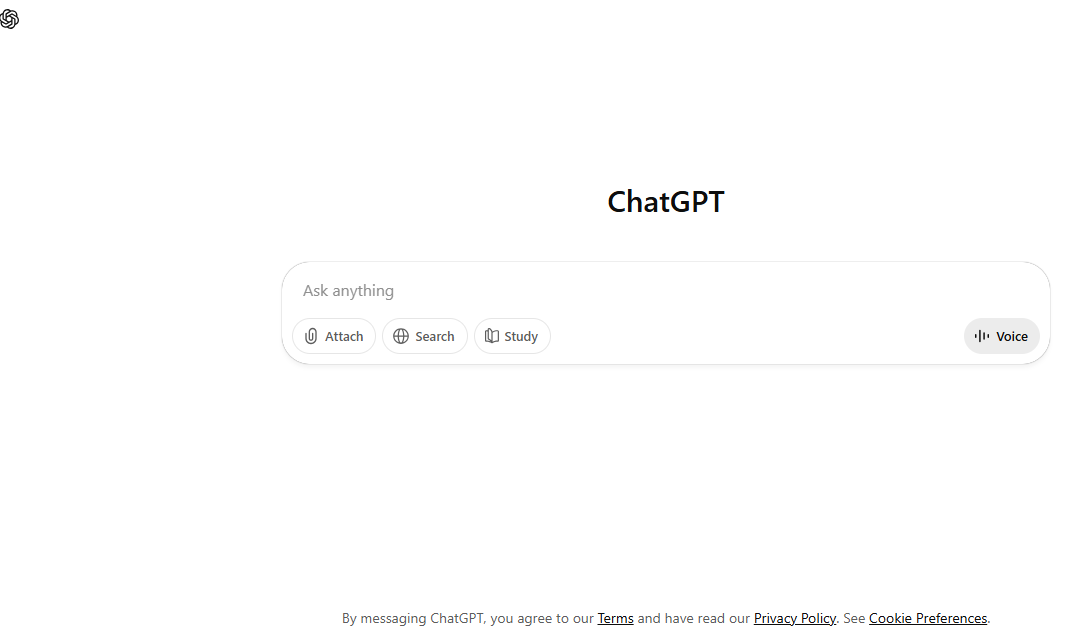 ChatGPT interface screenshot